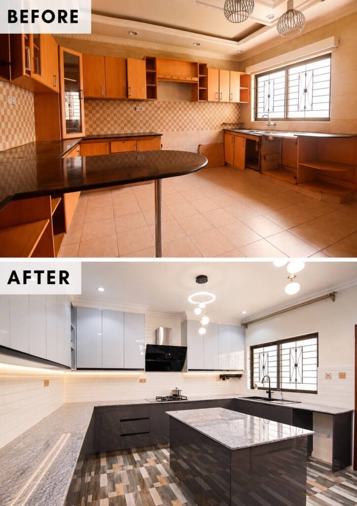 Kitchen Makeover – Before & After Pearl Court Apartments 2