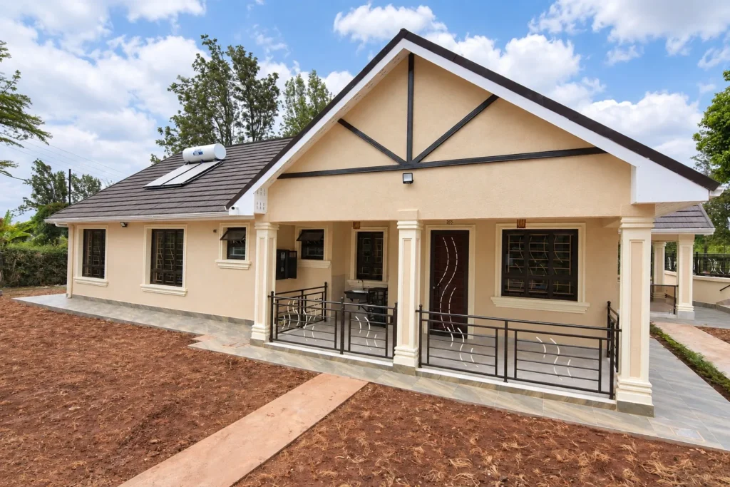 Renovated bungalow exterior, final look, Kilimambogo, Machakos (1)