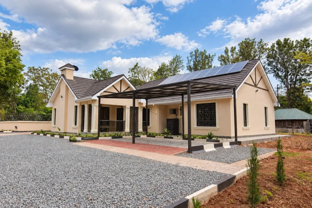 Renovated bungalow exterior, final look, Kilimambogo, Machakos (10)