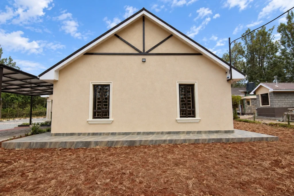Renovated bungalow exterior, final look, Kilimambogo, Machakos (17)