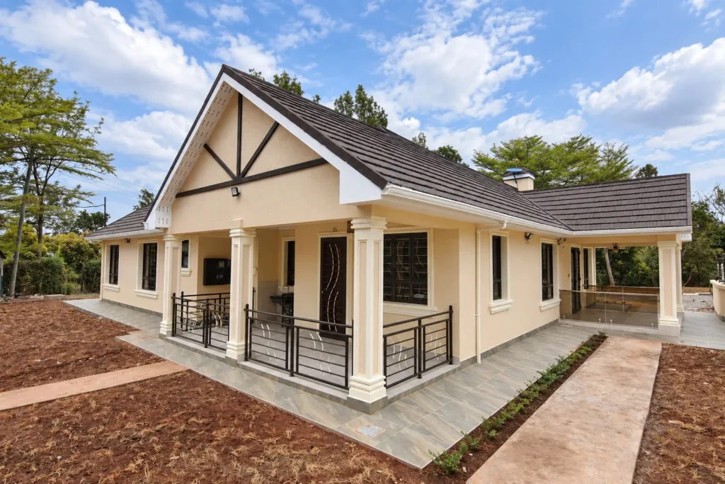 Renovated bungalow exterior, final look, Kilimambogo, Machakos (2)