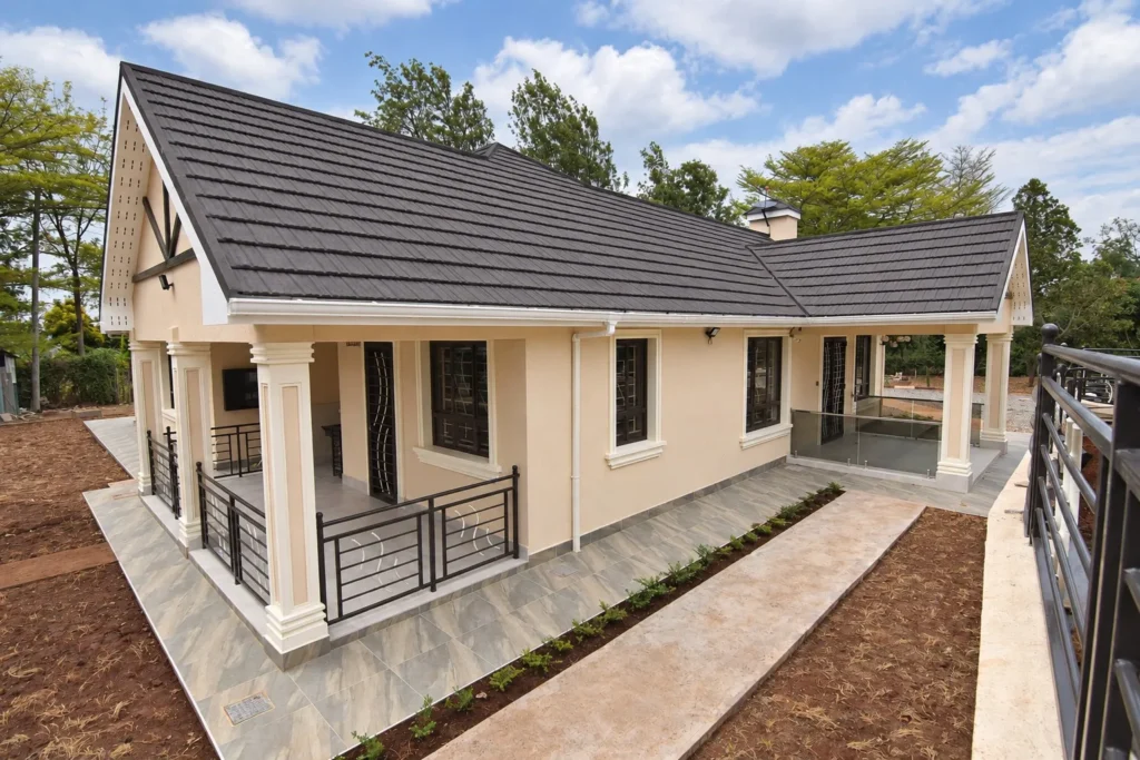 Renovated bungalow exterior, final look, Kilimambogo, Machakos (3)
