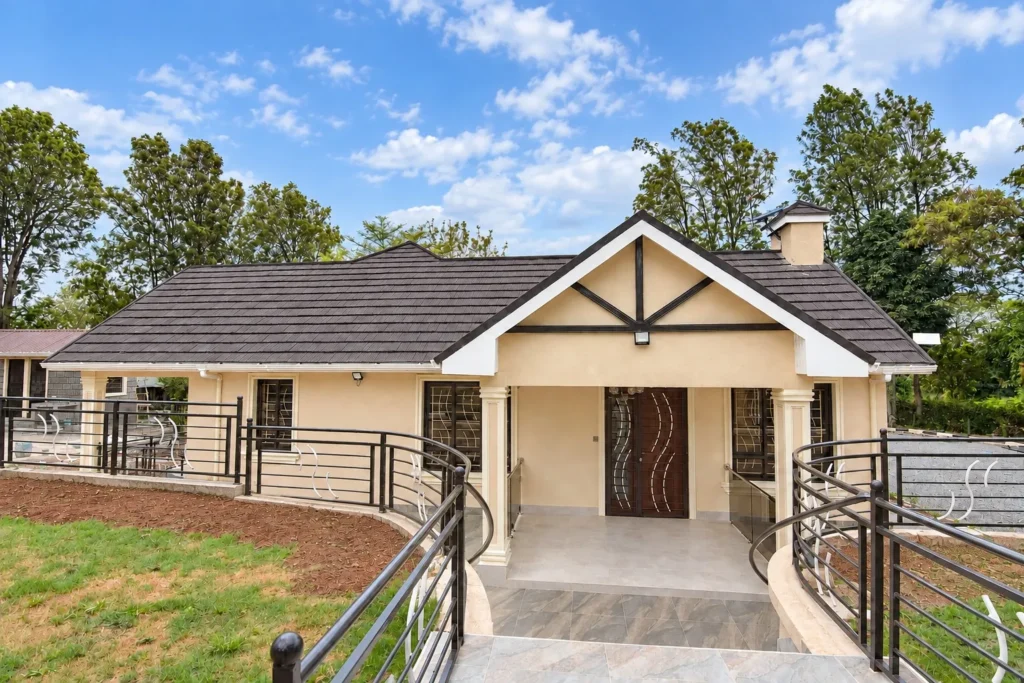 Renovated bungalow exterior, final look, Kilimambogo, Machakos (4)