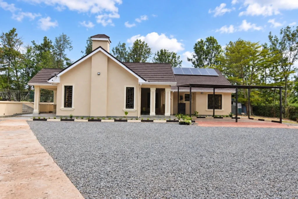 Renovated bungalow exterior, final look, Kilimambogo, Machakos (6)