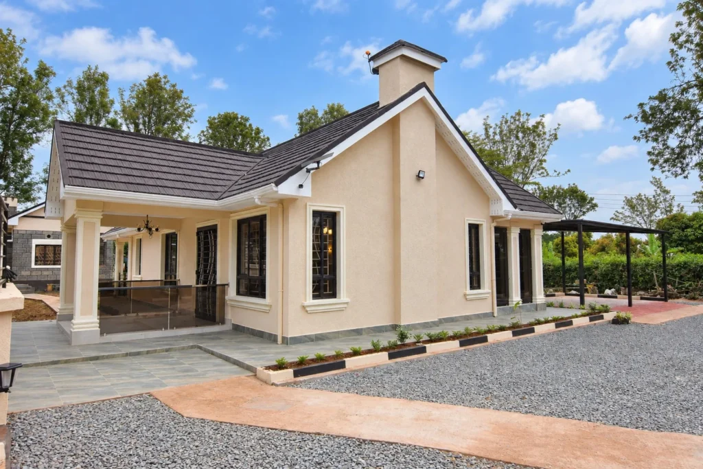 Renovated bungalow exterior, final look, Kilimambogo, Machakos (8)