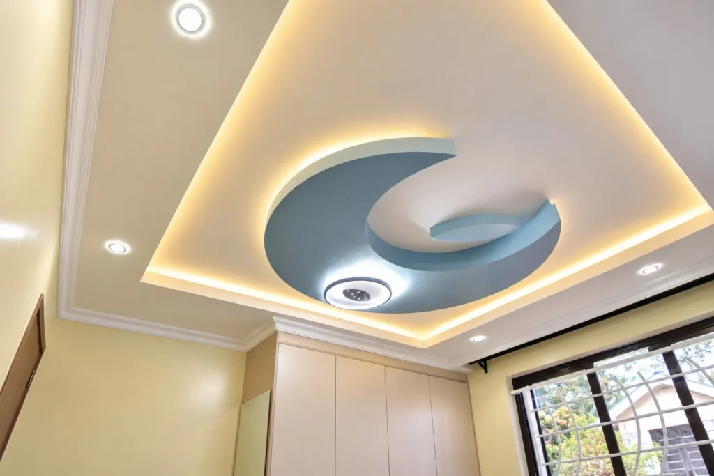 Gypsum ceiling design with LED lighting, Kilimambogo, Machakos (1)