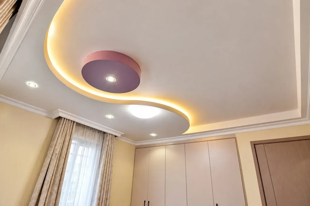 Gypsum ceiling design with LED lighting, Kilimambogo, Machakos (10)