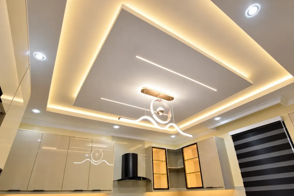 Gypsum ceiling design with LED lighting, Kilimambogo, Machakos (12)