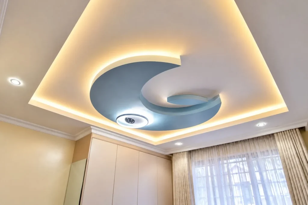 Gypsum ceiling design with LED lighting, Kilimambogo, Machakos (2)