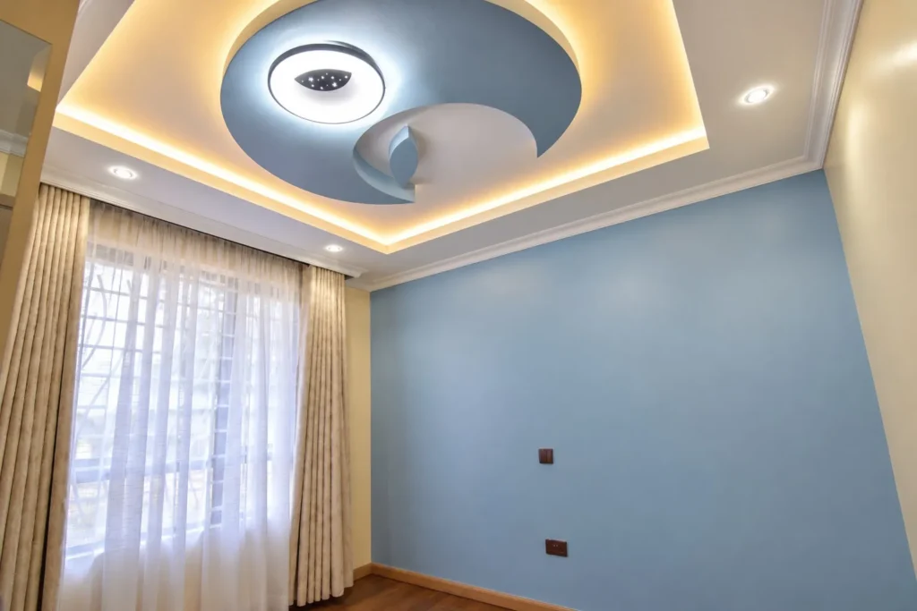 Gypsum ceiling design with LED lighting, Kilimambogo, Machakos (3)
