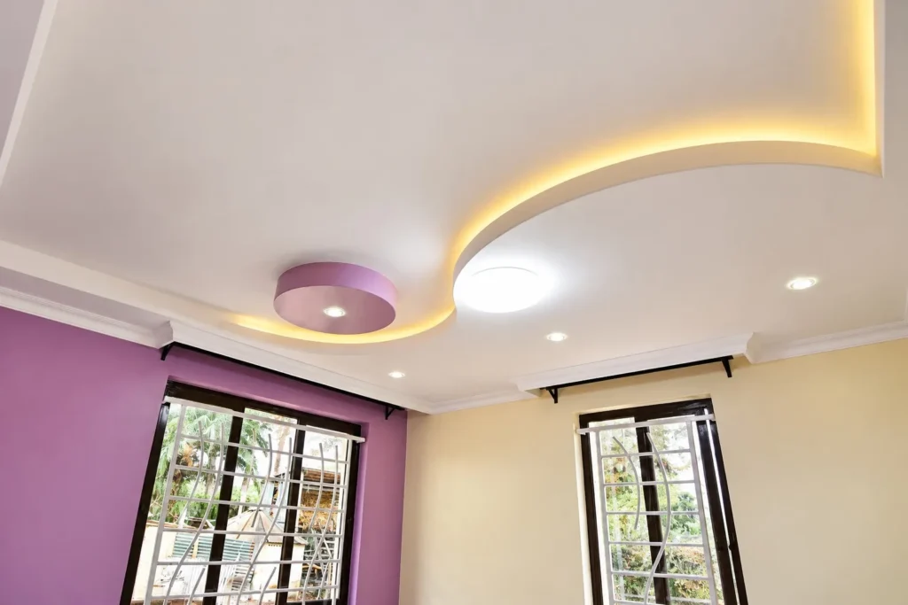 Gypsum ceiling design with LED lighting, Kilimambogo, Machakos (7)