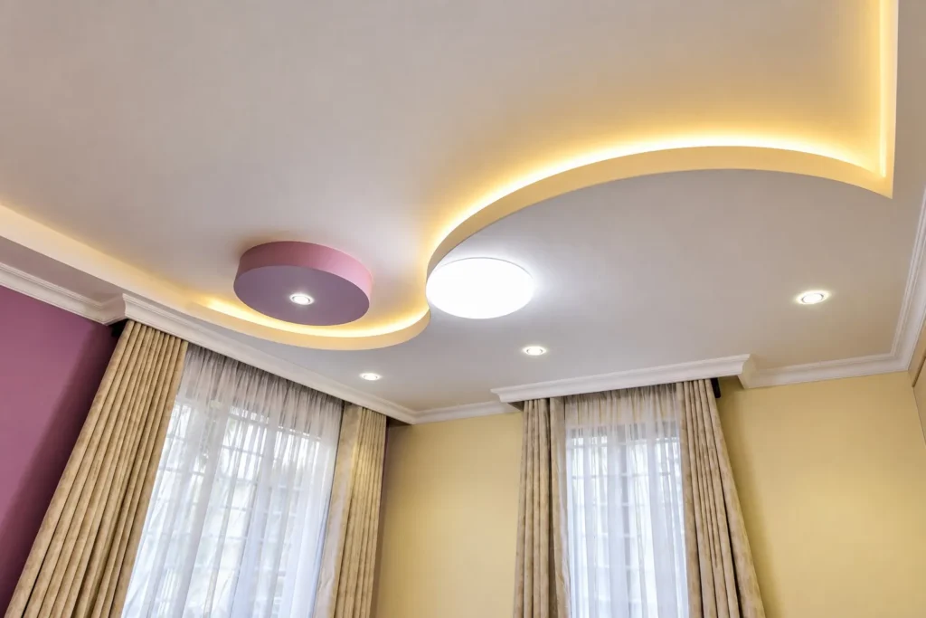 Gypsum ceiling design with LED lighting, Kilimambogo, Machakos (9)