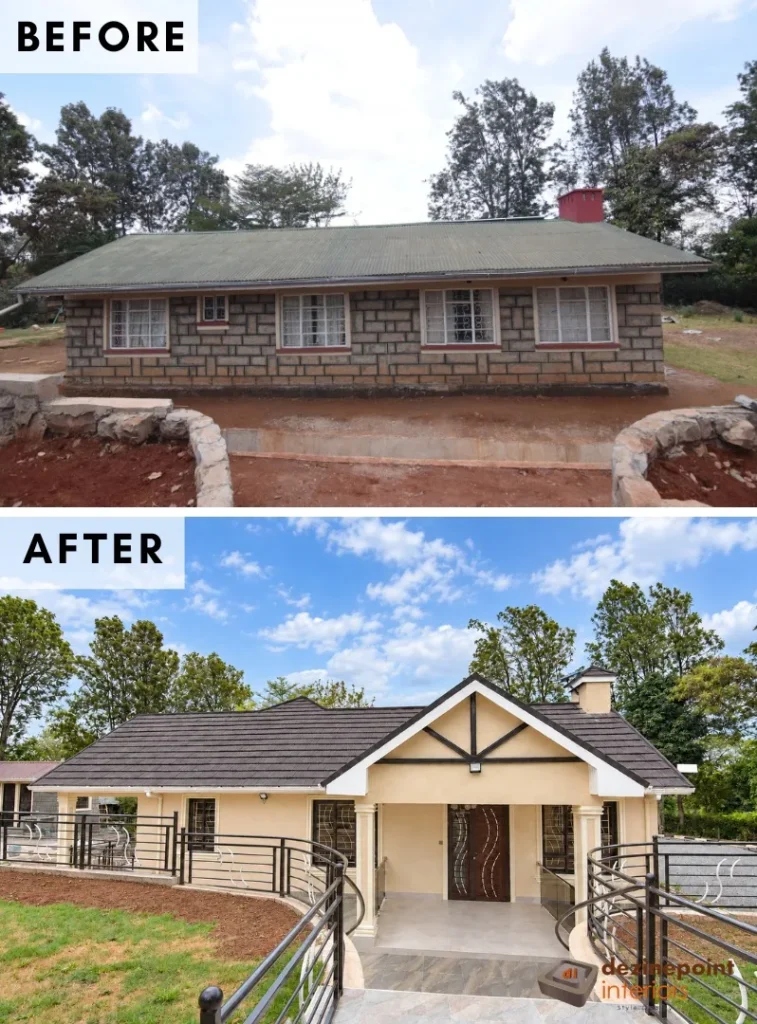 house-entrance-before-after-renovation-steel-railings-kilimambogo-machakos